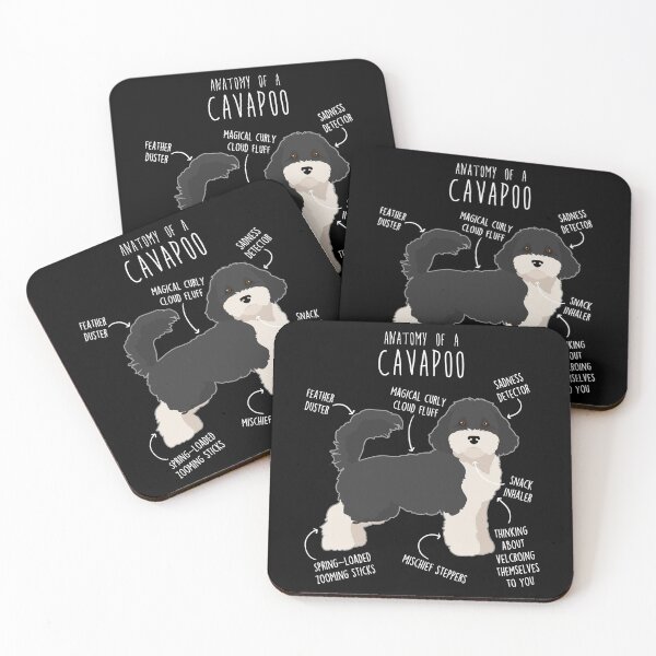 Item preview, Parti Cavapoo Dog Anatomy designed and sold by Clara Hollins.