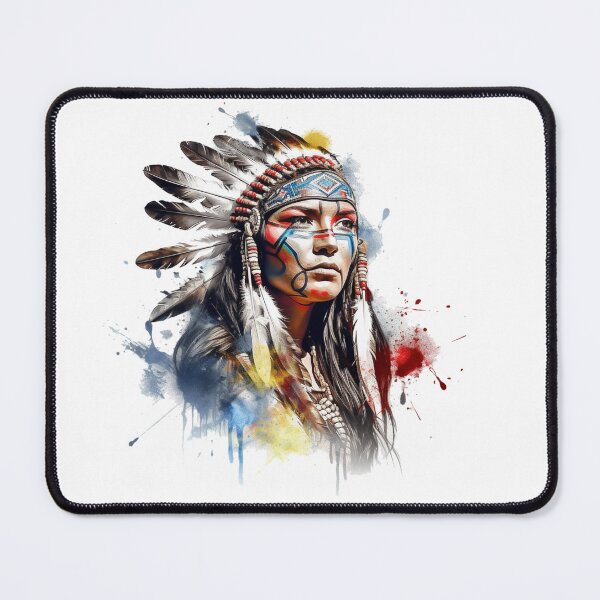 Item preview, Native American | Horse | Chief | Ranch | Cowgirl | Cowboy | Western | Lifestyle | Bold Colors designed and sold by mwinter2205.
