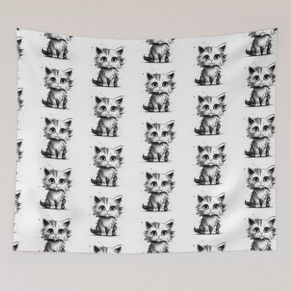 Item preview, Cute cat line art designed and sold by Eric Murta Line Art.