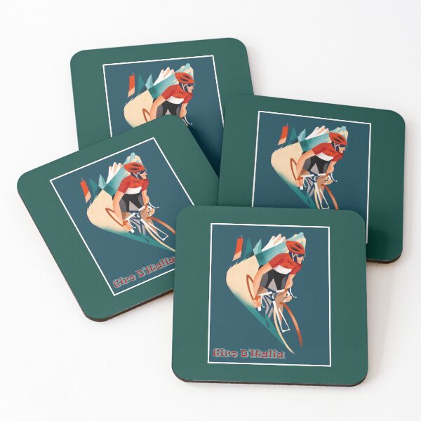 Item preview, GIRO D ITALIA: Colorful Surreal Bicycle Mountain Racing Advertising  Print designed and sold by posterbobs.