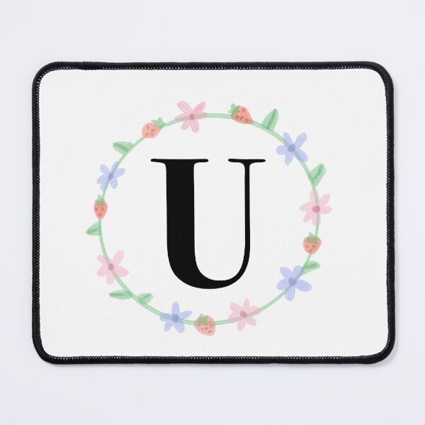 Item preview, “U” initial    designed and sold by tinasartspace.