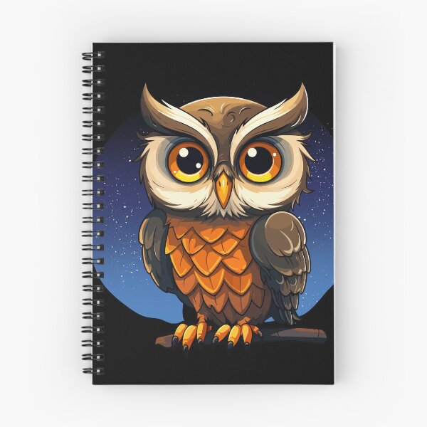 Item preview, Cute owl: Owl in the starry sky, insomnia and loneliness, night wisdom and lack of sleep. Thinking about the future. designed and sold by Erry-ewell.