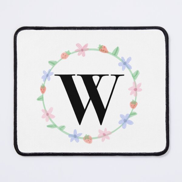 Item preview, “W” initial    designed and sold by tinasartspace.