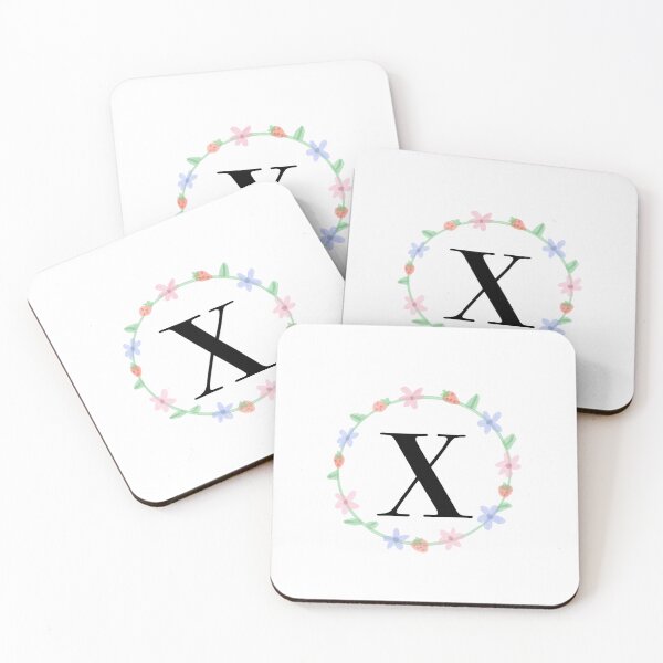 Item preview, “X” initial    designed and sold by tinasartspace.