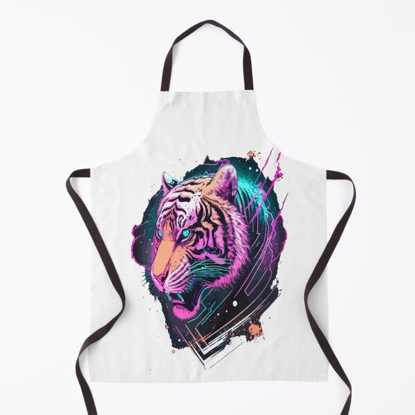 Item preview, aggressive tiger neon colors designed and sold by TYTOS-SHOP.
