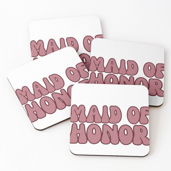 Item preview, Maid of Honor Bubble Letters designed and sold by MadebyHughes.
