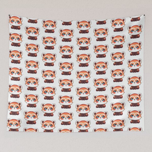 Item preview, Cute Adorable Kawaii Red Panda designed and sold by MoriStory.