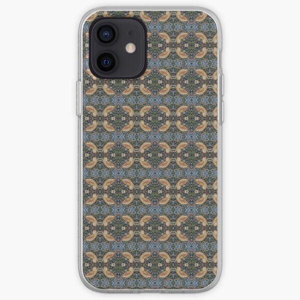 Composition, frame, texture, design, tracery, weave, drawing, figure, picture, illustration iPhone Soft Case