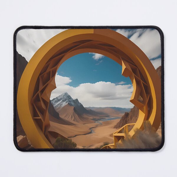 Item preview, desert landscape in a hoop designed and sold by Thiago Pando.
