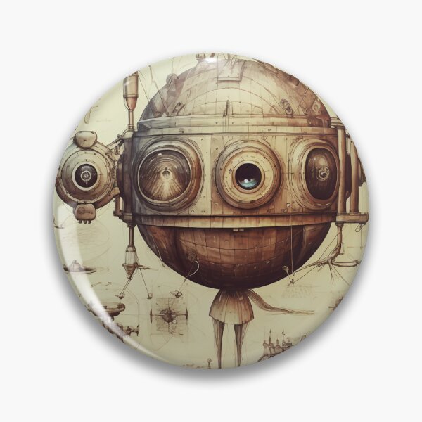 Item preview, Steampunk Drawing Ancient Manuscript designed and sold by BrandonArtWorld.