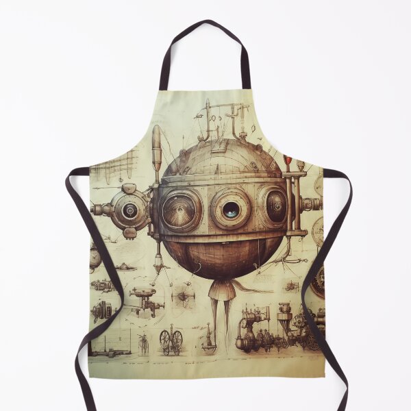 Item preview, Steampunk Drawing Ancient Manuscript designed and sold by BrandonArtWorld.