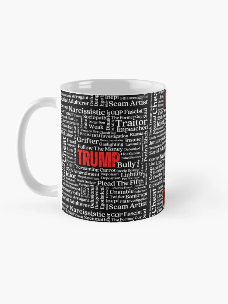 TRUMP PHOTO MUG CUP US FLAG MAGA REPUBLICAN GOP COFFEE TEA CERAMIC NEW  EXCELLENT