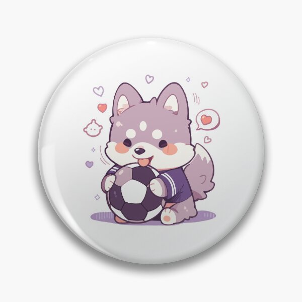 Item preview, cute soccer dog designed and sold by MarcGugDesigns.