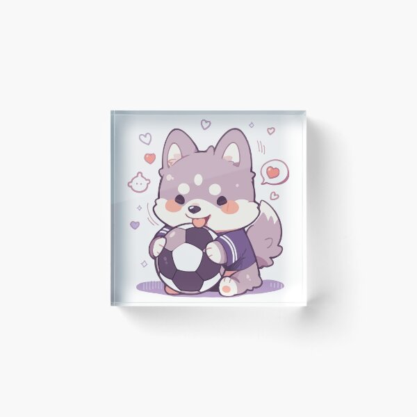 Item preview, cute soccer dog designed and sold by MarcGugDesigns.