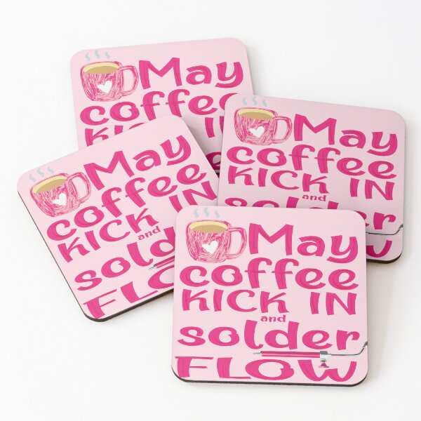 Item preview, May coffee kick in and solder flow metalsmith funny meme pink torch jewelry soldering designed and sold by MetalicBabe.