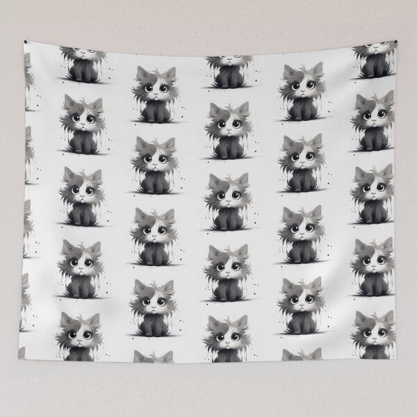Item preview, Cute cat line art designed and sold by Eric Murta Line Art.