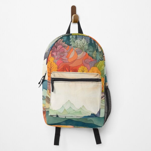 Item preview, Folk art landscape designed and sold by Lynnchabot.
