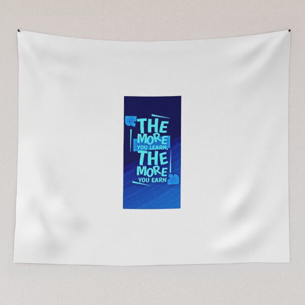 Item preview, the more you learn, the more you earn designed and sold by Vasa23.