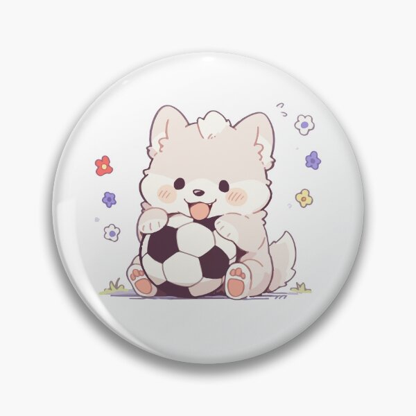 Item preview, cute soccer dog designed and sold by MarcGugDesigns.