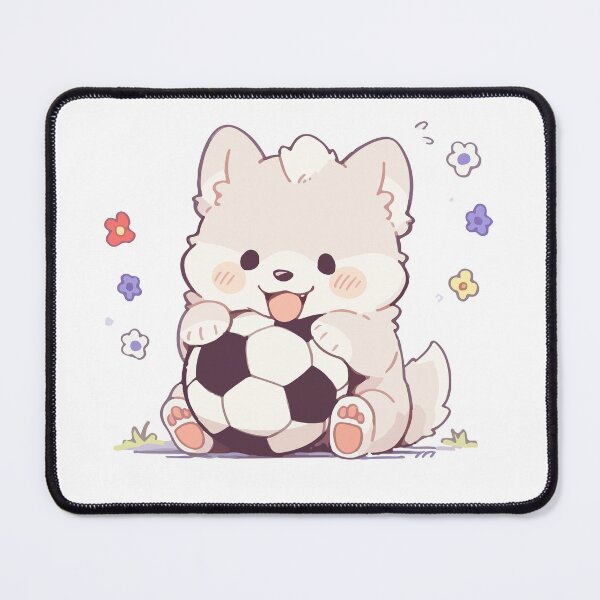 Item preview, cute soccer dog designed and sold by MarcGugDesigns.
