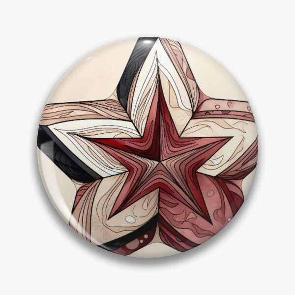 Item preview, Star Design Burgundy, blush, ivory, silver, gray 2 designed and sold by Highlandkings.