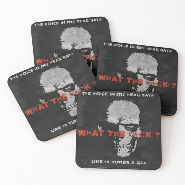 Item preview, The voice in my head says, skull digital design designed and sold by dcrc.