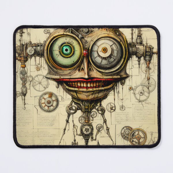 Item preview, Steampunk Drawing Ancient Manuscript designed and sold by BrandonArtWorld.