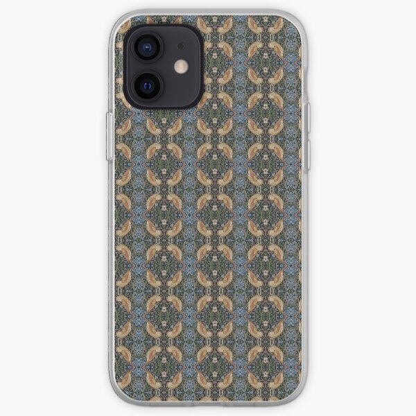 Frame, texture, design, tracery, weave, drawing, figure, picture, illustration, carpet iPhone Soft Case