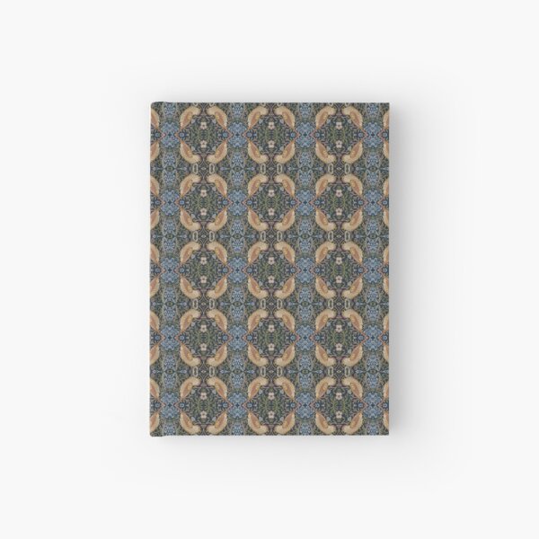 Frame, texture, design, tracery, weave, drawing, figure, picture, illustration, carpet Hardcover Journal