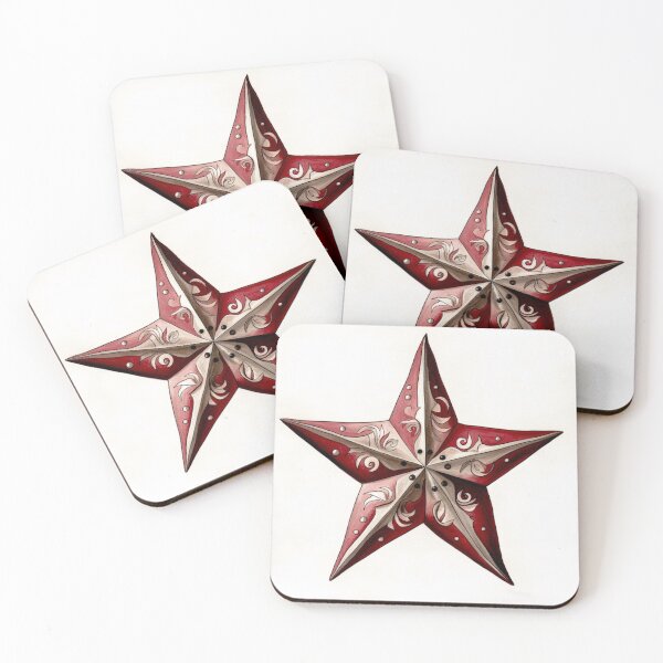 Item preview, Star Design Burgundy, blush, ivory, silver, gray designed and sold by Highlandkings.