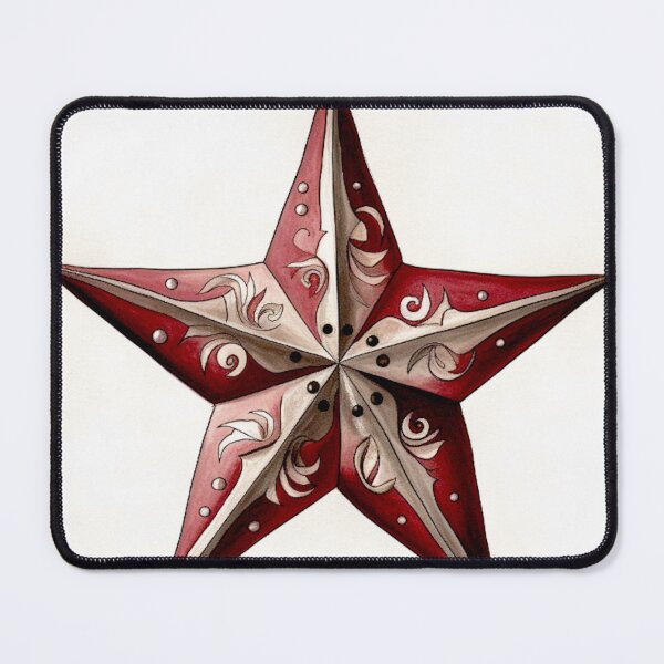 Item preview, Star Design Burgundy, blush, ivory, silver, gray designed and sold by Highlandkings.