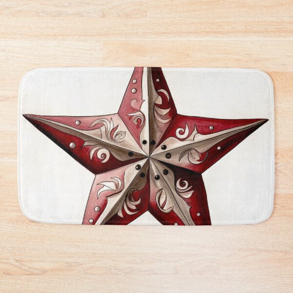 Item preview, Star Design Burgundy, blush, ivory, silver, gray designed and sold by Highlandkings.