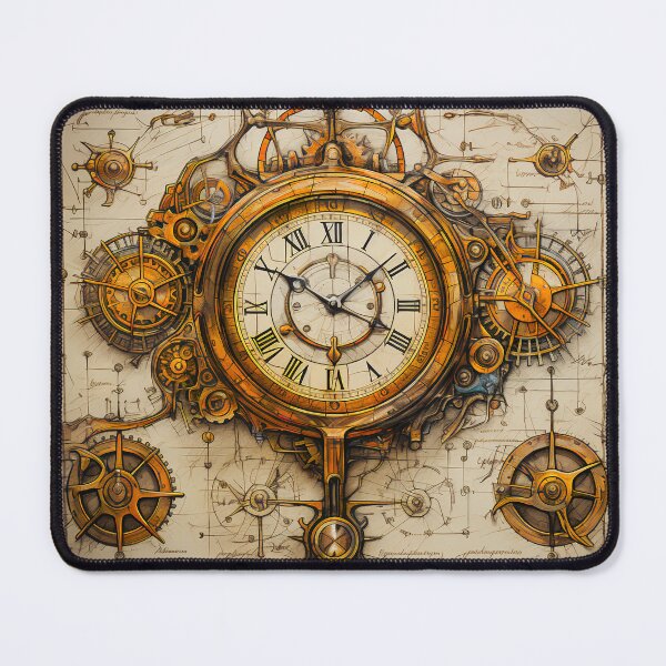 Item preview, Steampunk Drawing Ancient Manuscript designed and sold by BrandonArtWorld.
