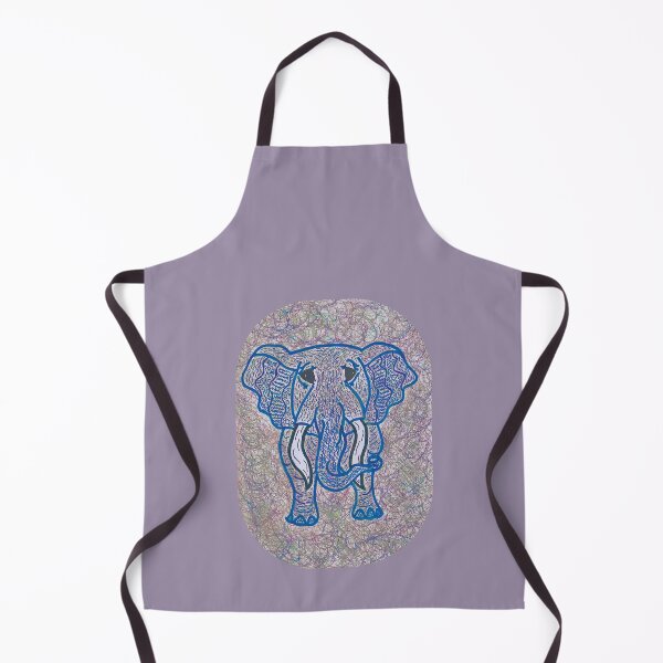 Item preview, Patterned Elephant - Blue designed and sold by Tim Veiga.