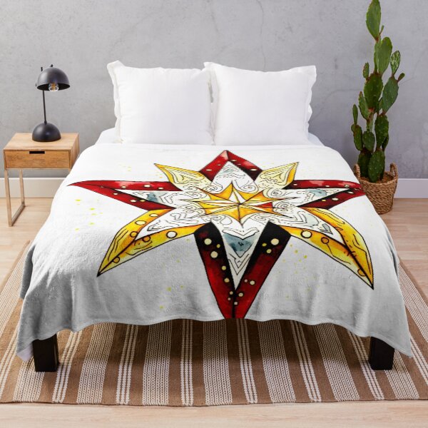 Item preview, Star Design Burgundy, gold, white, gray, black designed and sold by Highlandkings.