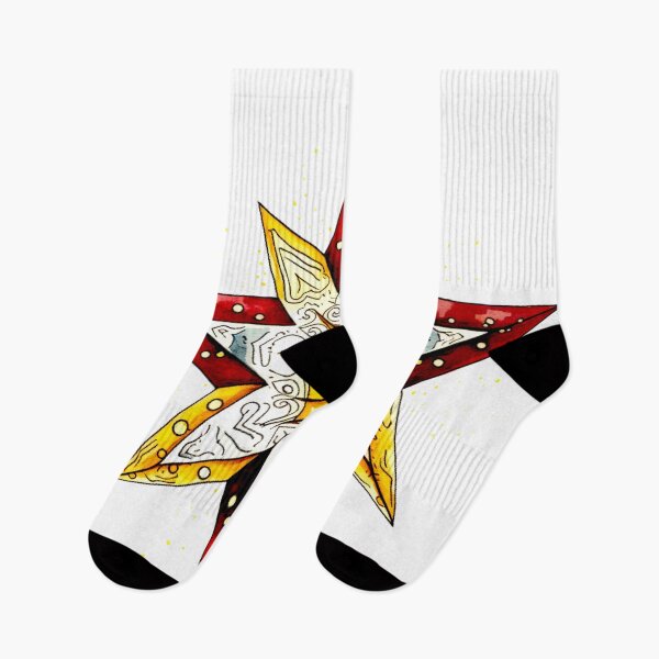 Item preview, Star Design Burgundy, gold, white, gray, black designed and sold by Highlandkings.