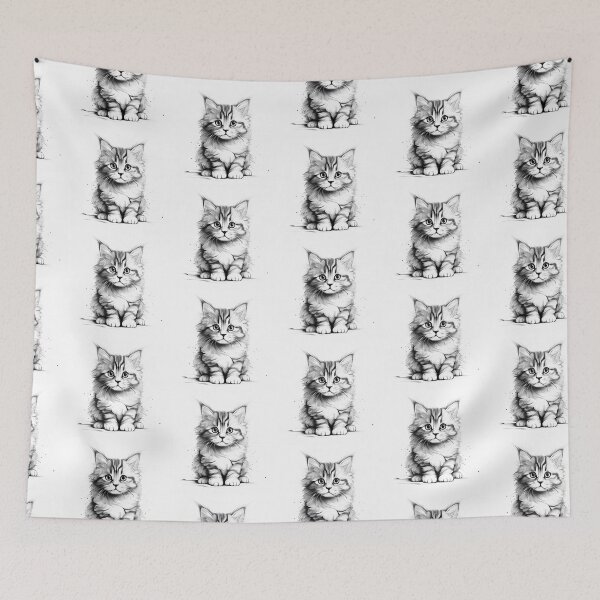 Item preview, Cute cat line art designed and sold by Eric Murta Line Art.
