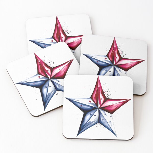 Item preview, Star Design Burgundy, navy, gray, white, black 2 designed and sold by Highlandkings.