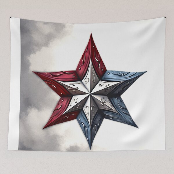 Item preview, Star Design Burgundy, navy, gray, white, black 3 designed and sold by Highlandkings.