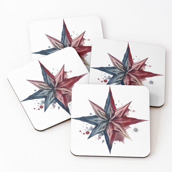 Item preview, Star Design Burgundy, navy, gray, white, black designed and sold by Highlandkings.
