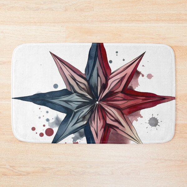 Item preview, Star Design Burgundy, navy, gray, white, black designed and sold by Highlandkings.