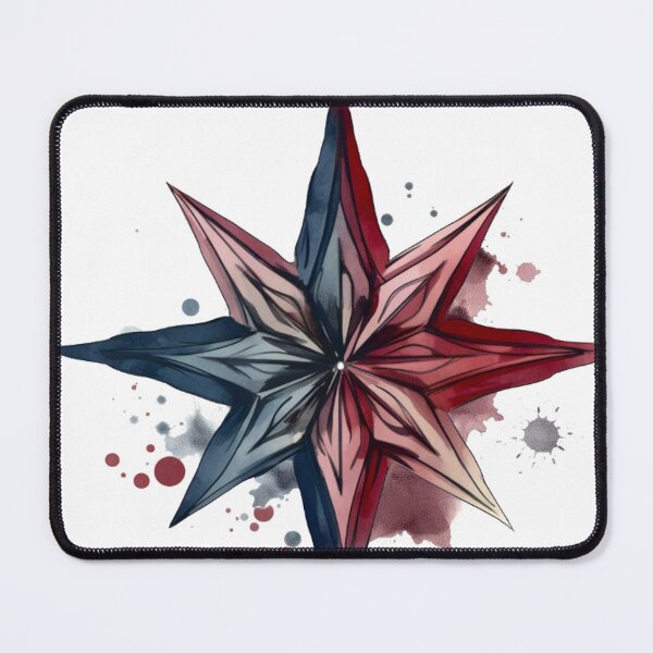 Item preview, Star Design Burgundy, navy, gray, white, black designed and sold by Highlandkings.