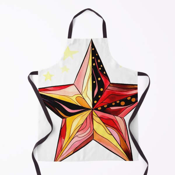 Item preview, Star Design Burgundy, pink, ivory, gold, black 2 designed and sold by Highlandkings.