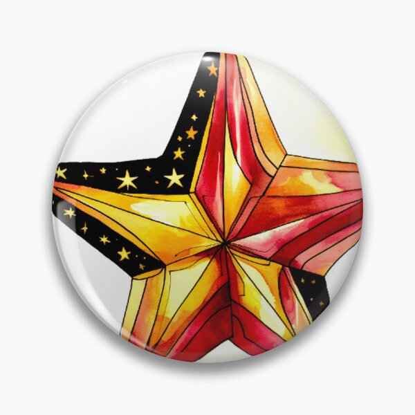 Item preview, Star Design Burgundy, pink, ivory, gold, black 3 designed and sold by Highlandkings.