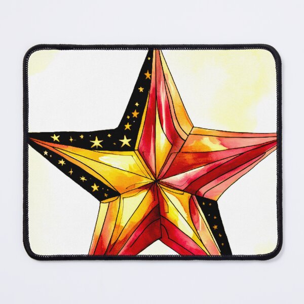 Item preview, Star Design Burgundy, pink, ivory, gold, black 3 designed and sold by Highlandkings.