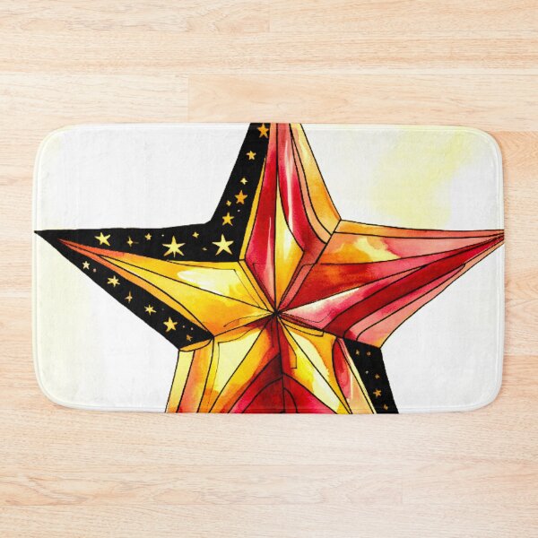 Item preview, Star Design Burgundy, pink, ivory, gold, black 3 designed and sold by Highlandkings.