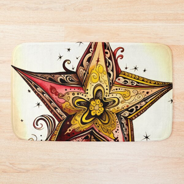 Item preview, Star Design Burgundy, pink, ivory, gold, black 4 designed and sold by Highlandkings.