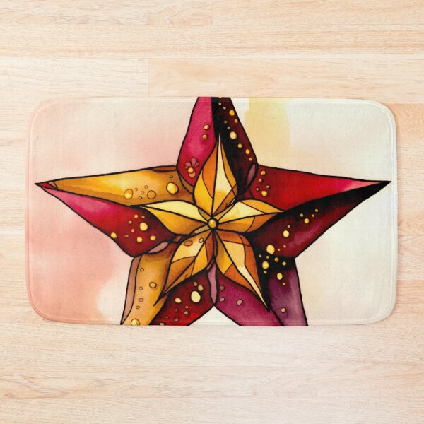 Item preview, Star Design Burgundy, pink, ivory, gold, black designed and sold by Highlandkings.