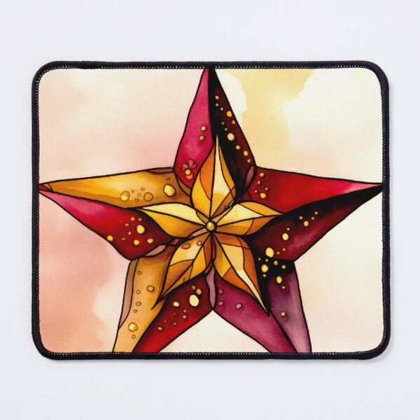 Item preview, Star Design Burgundy, pink, ivory, gold, black designed and sold by Highlandkings.