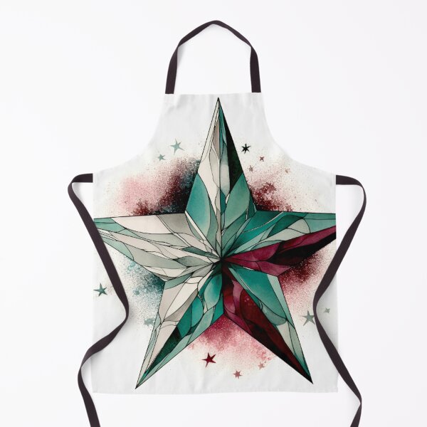 Item preview, Star Design Burgundy, teal, gray, white, silver 2 designed and sold by Highlandkings.